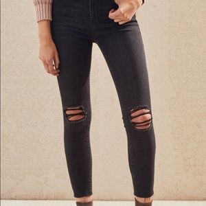 PacSun high rise black ankle jeggings